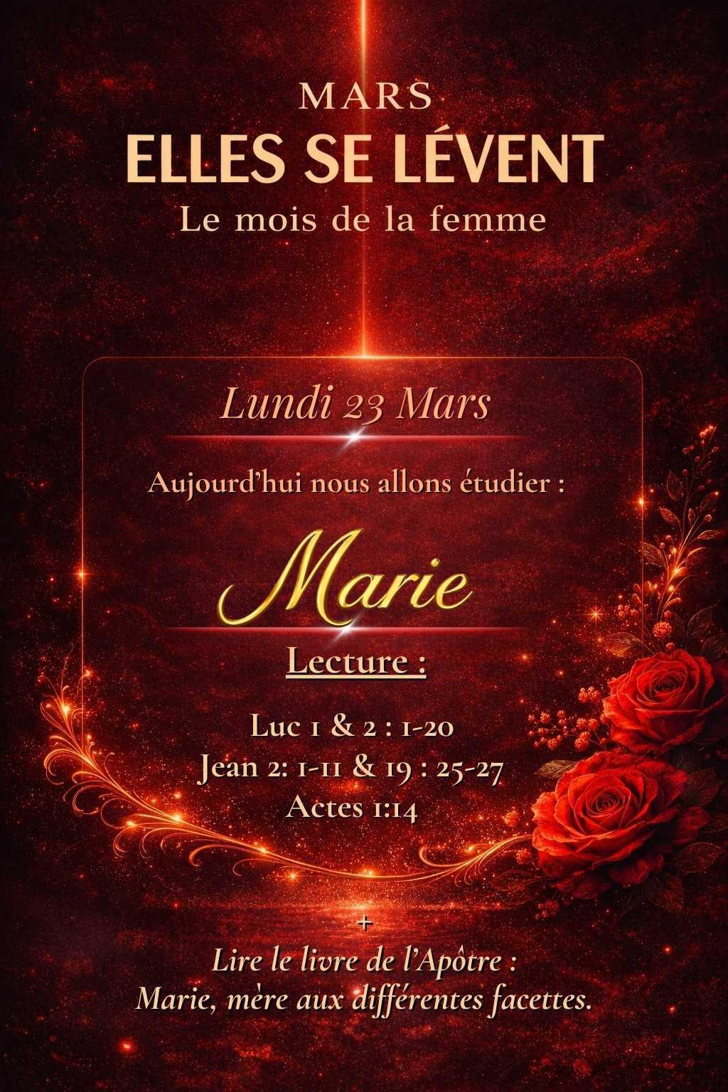 Lundi 23 Mars