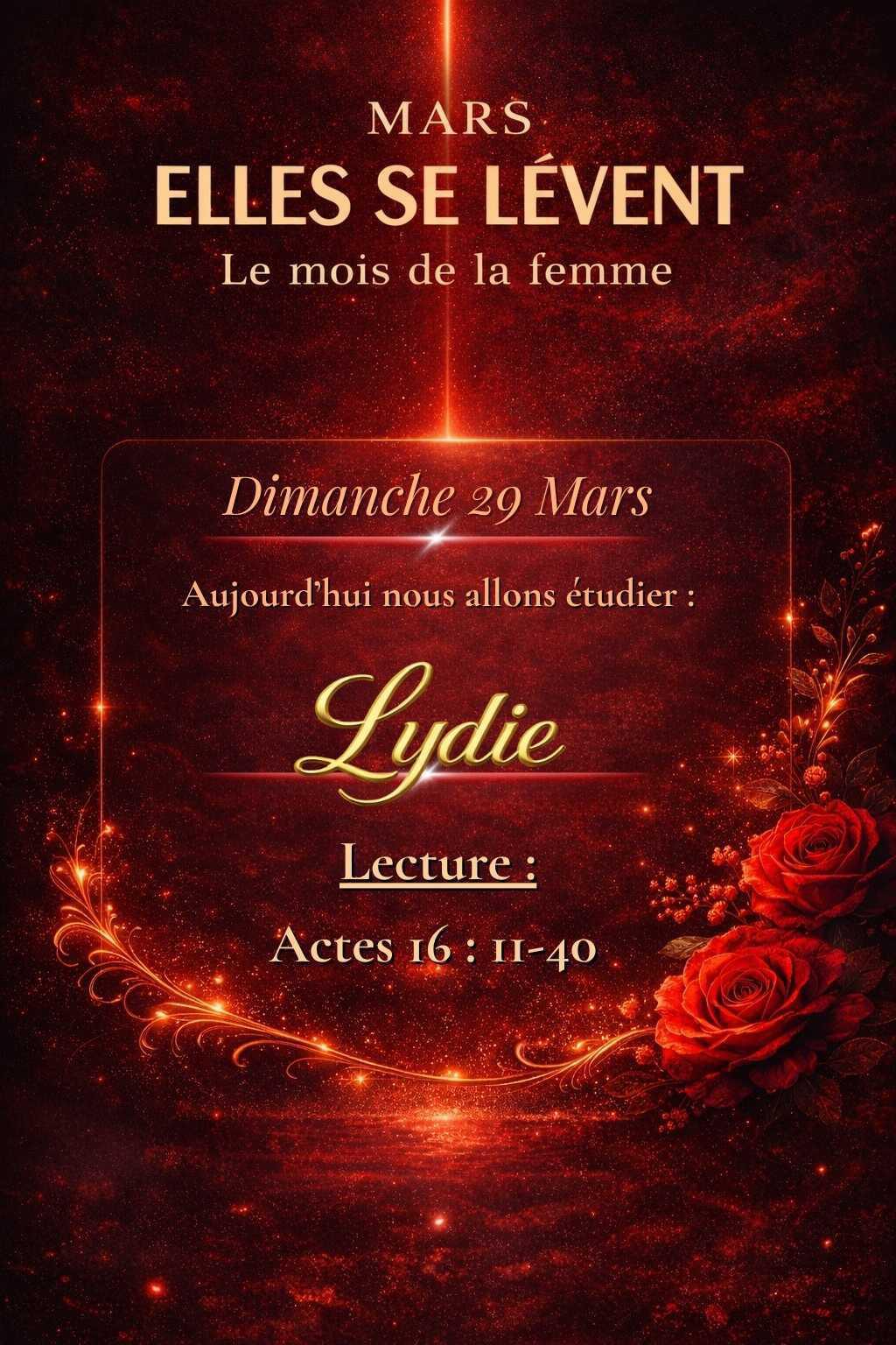 Dimanche 29 Mars