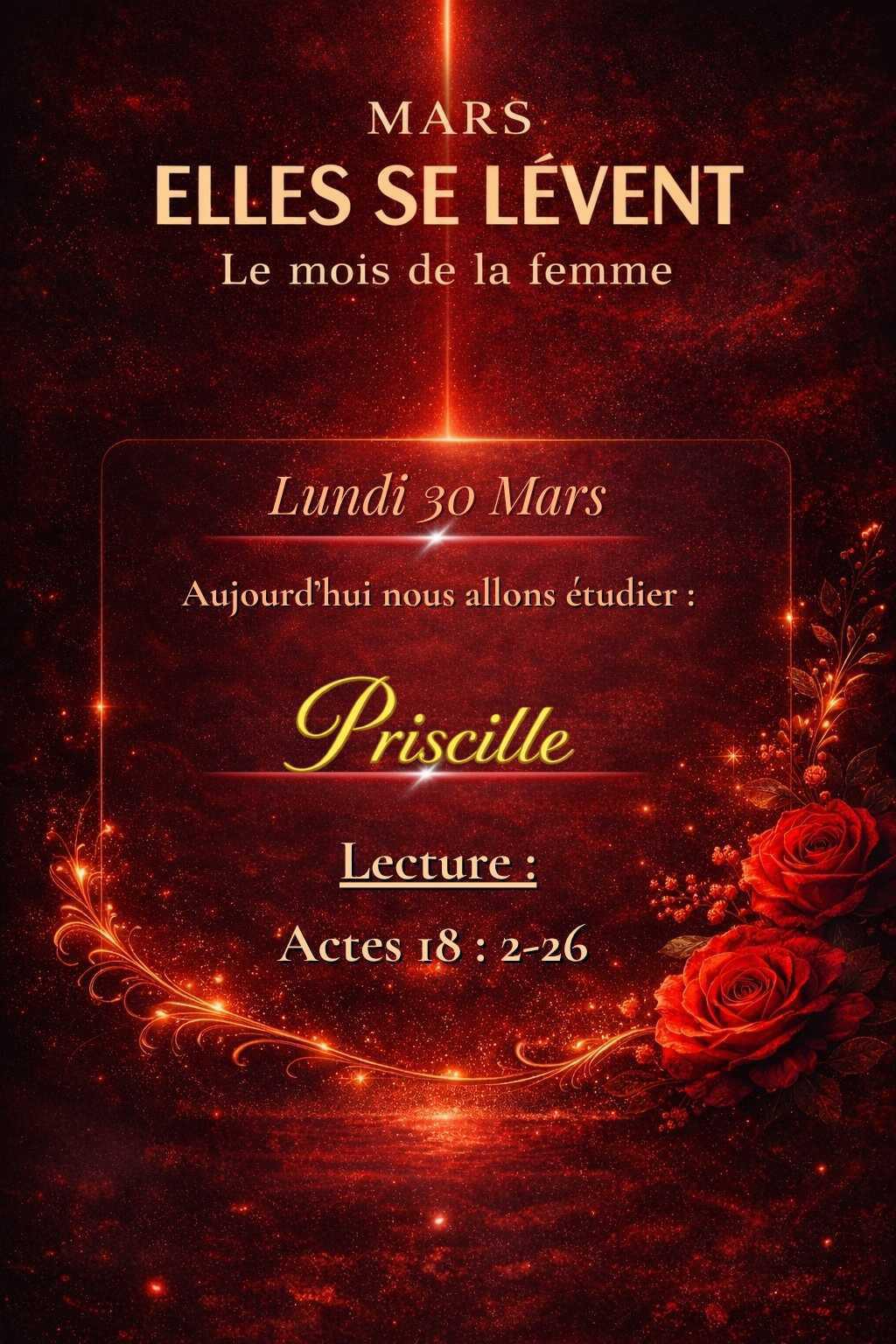 Lundi 30 Mars