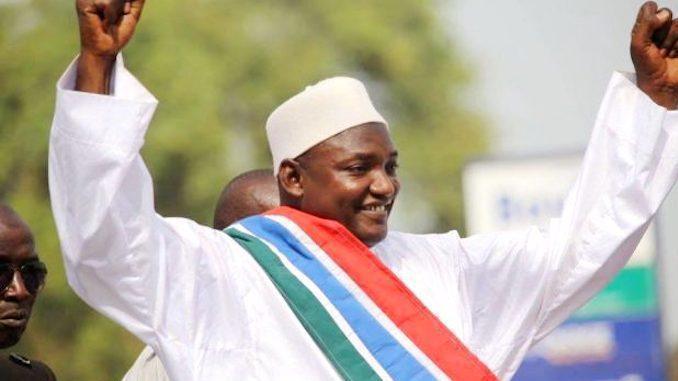 Le président gambien, Adama Barrow, grand bâtisseur. 