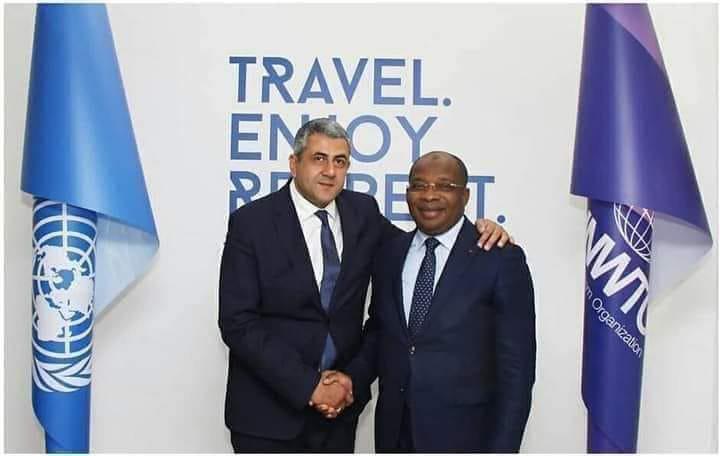 A droite, le ministre Siandou Fofana élu président de la Commission régionale pour l'Afrique de l'Organisation mondiale du tourisme. 