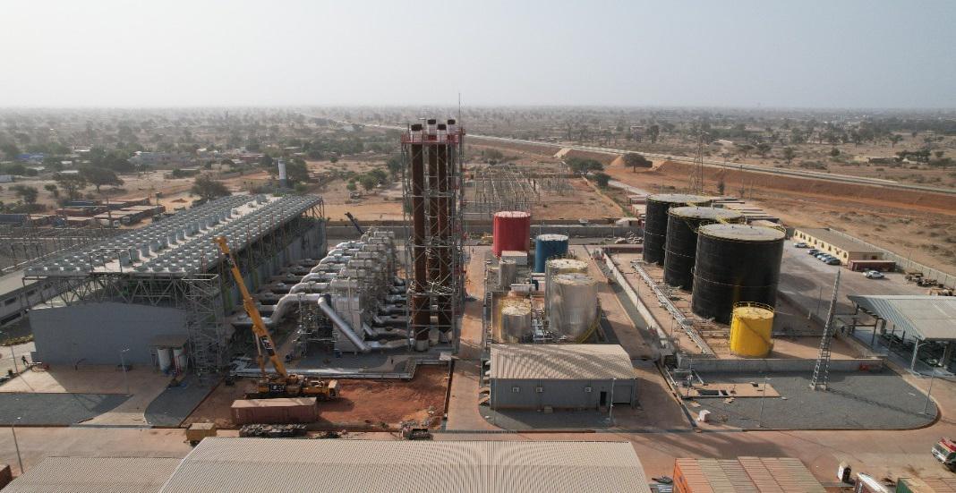 Photo - 230 MW Malicounda Melec power plant in. 