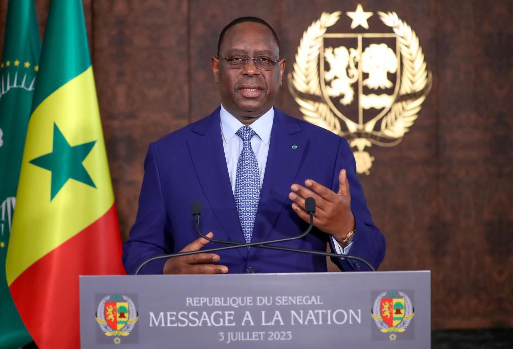 sénégal : l'intégralité du message à la nation du 03 juillet 2023 prononcé par le président de la république, macky sall