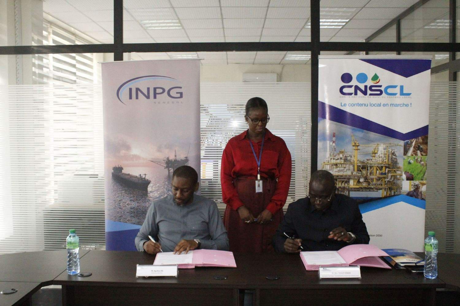 Le CNSCL et l'INPG s'accordent pour renforcer les capacités des entreprises locales dans le secteur des hydrocarbures. 