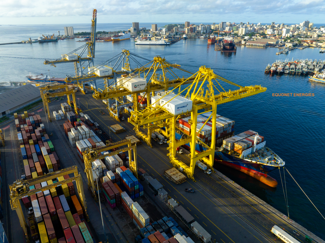 Le terminal à conteneur du Port autonome de Dakar opéré par DP World.