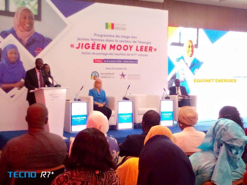 Le secrétaire général du ministère de l'Energie, du Pétrole et des Mines (MEPM), Cheikh Niane, ouvrant l'atelier de restitution des résultats du programme "Jigéen moy leer". 