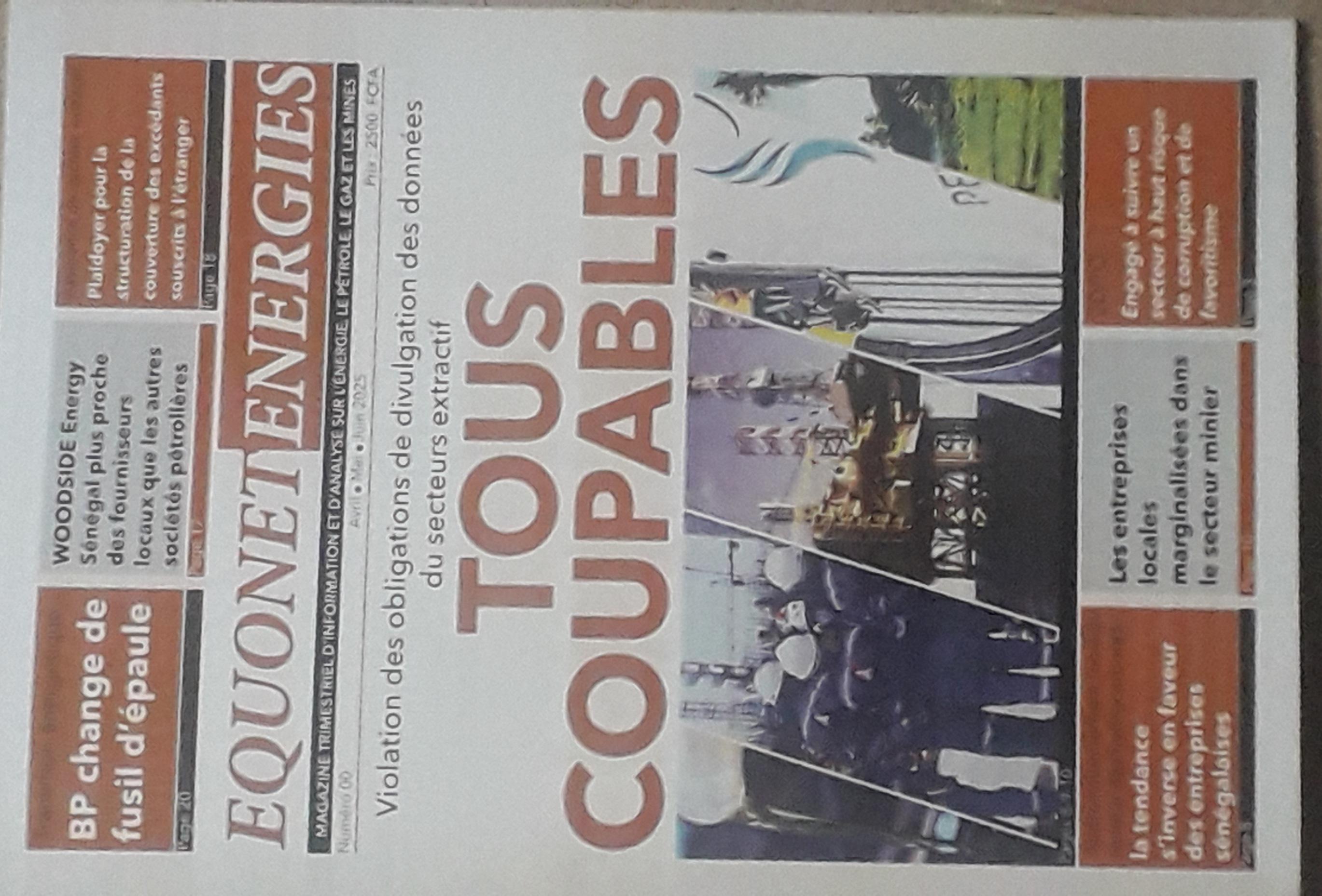 le journaliste sénégalais ndakhté M. gaye lance un journal magazine dédié à la transparence de l’industrie extractive