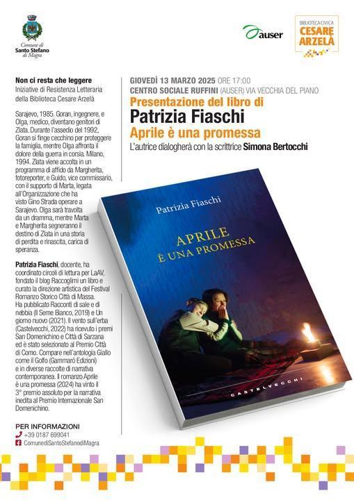 Presentazione del libro di Patrizia Fiaschi "Aprile è una promessa" (inizio ore 17.00)