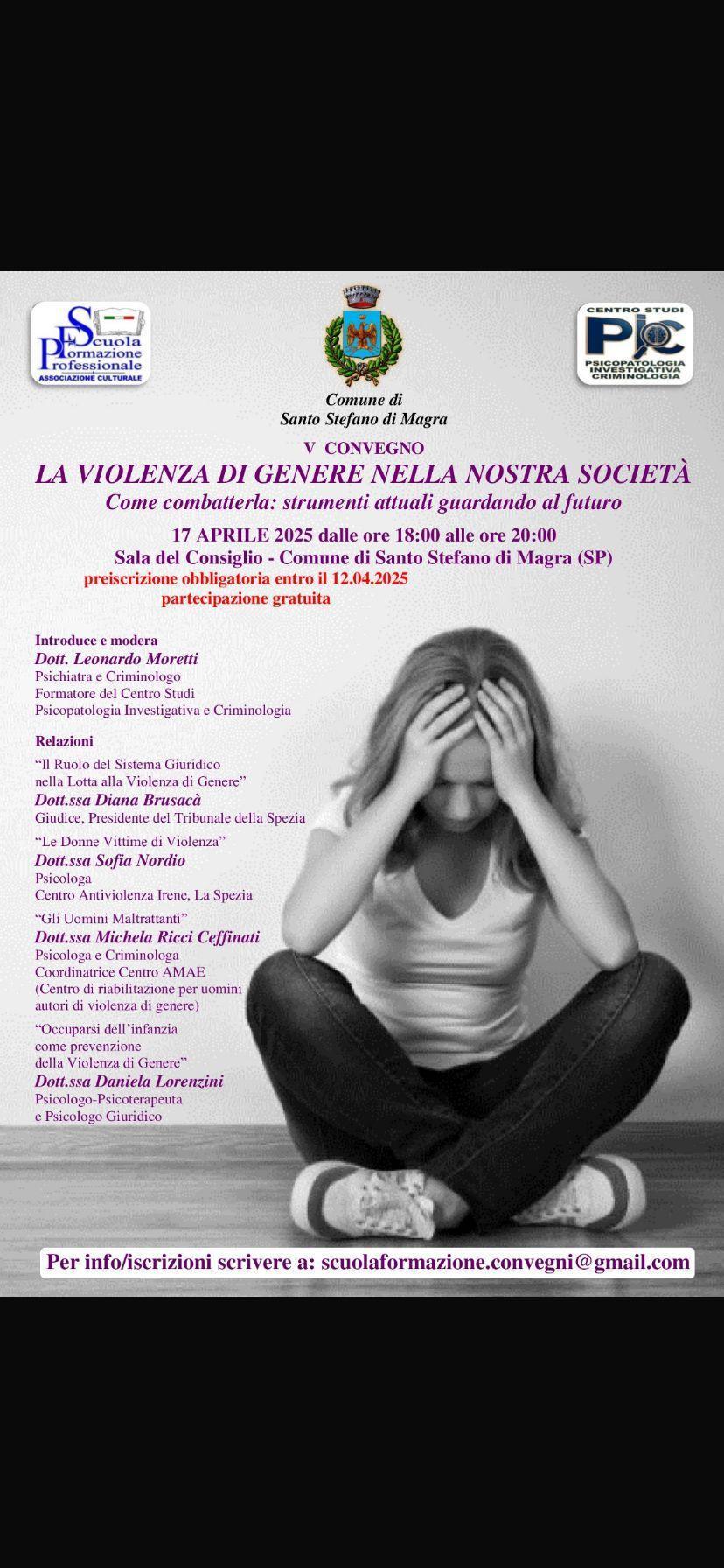V Convegno sulla Violenza di Genere (inizio ore 18.00) V Convegno sulla Violenza di Genere (inizio ore 18.00)