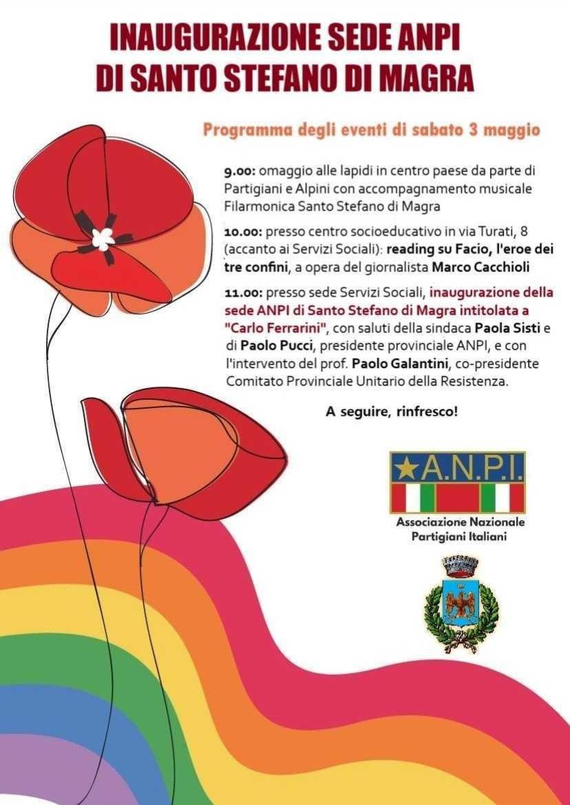 Inaugurazione sede ANPI di Santo Stefano di Magra