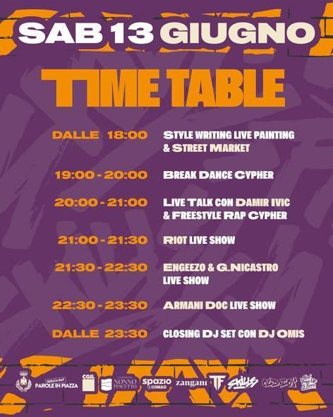 Serata RAP (dalle ore 18.00) Serata RAP (dalle ore 18.00)