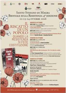 “Il riscatto di un popolo: quando la Resistenza si fece Costituzione” 4ª Edizione della Biennale sulla Resistenza (dalle ore 16:30) “Il riscatto di un popolo: quando la Resistenza si fece Costituzione” 4ª Edizione della Biennale sulla Resistenza (dalle ore 16:30)