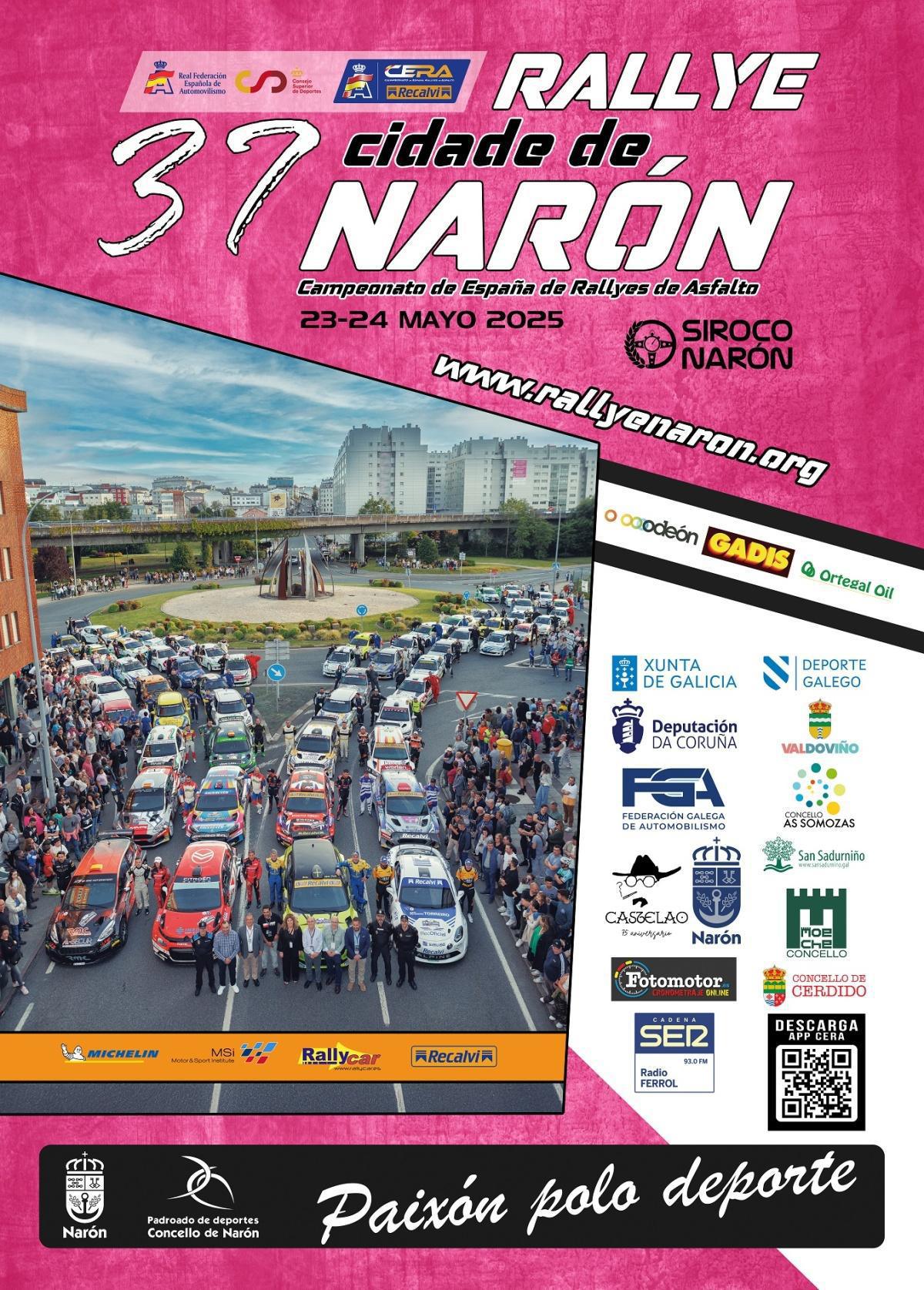 Presentación oficial del cartel del 37º Rallye Cidade de Narón 
