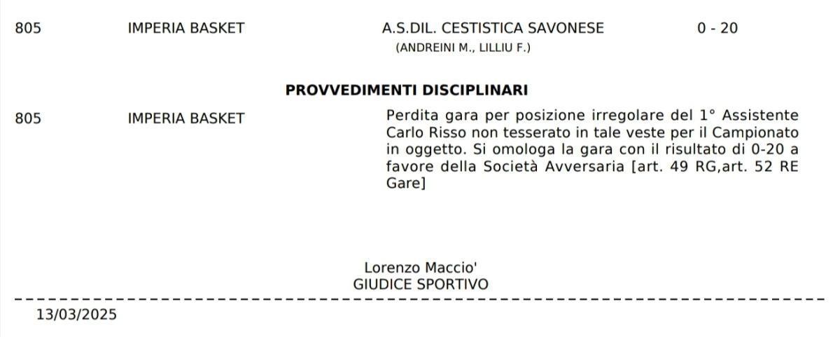U17 MASCHILE: INCREDIBILE MA VERO!