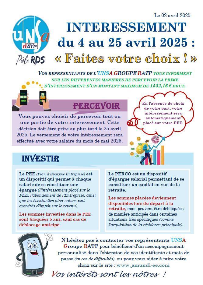 Ouverture du choix Amundi (à partir du 04 avril)