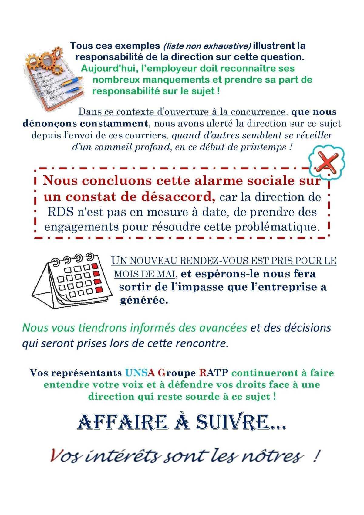 COMPTE REPOS : la direction doit revoir sa copie !