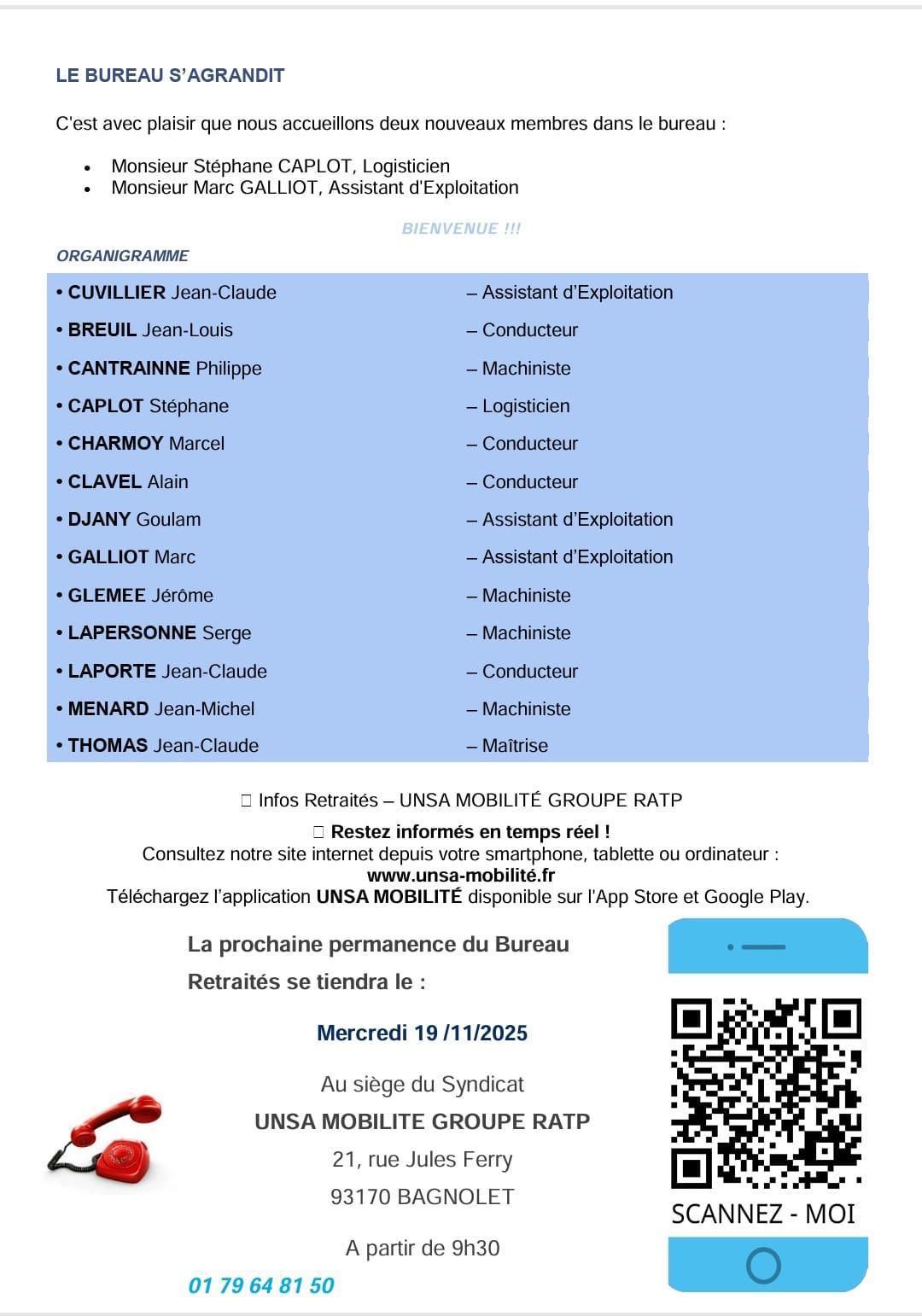 Le journal des retraités d'octobre 2025.