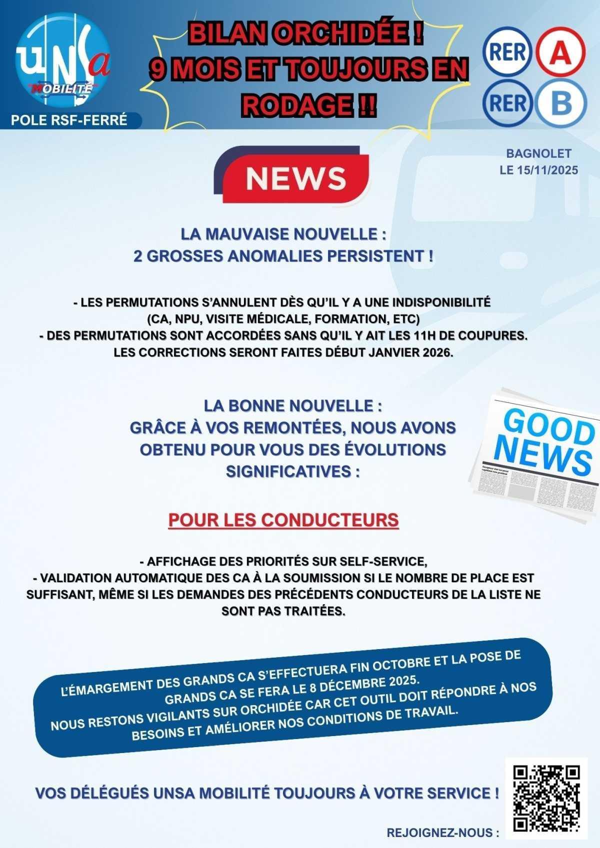 RER: BILAN ORCHIDÉE ! 9 MOIS ET TOUJOURS EN RODAGE !!