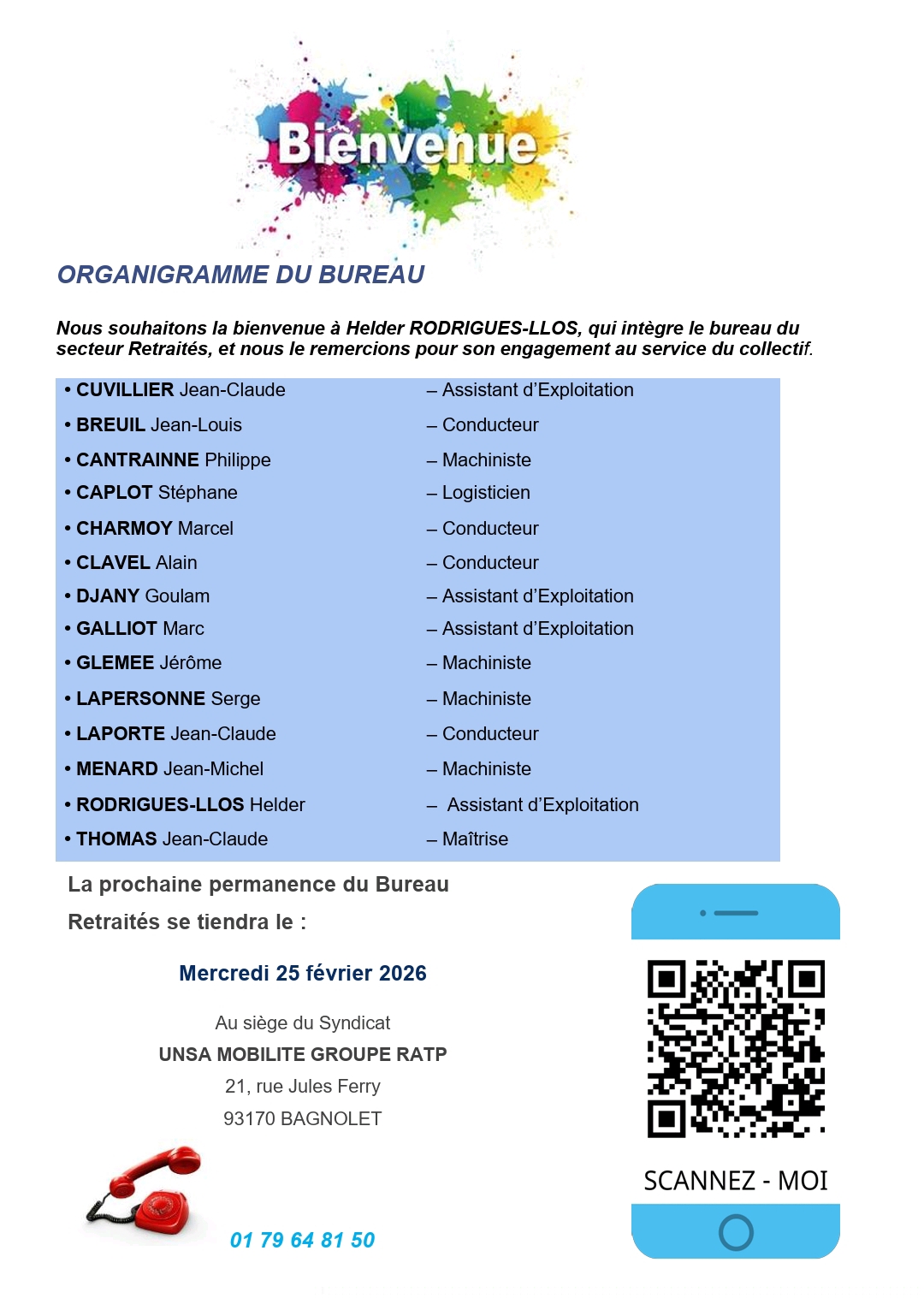 Le journal des retraités du mois de janvier 