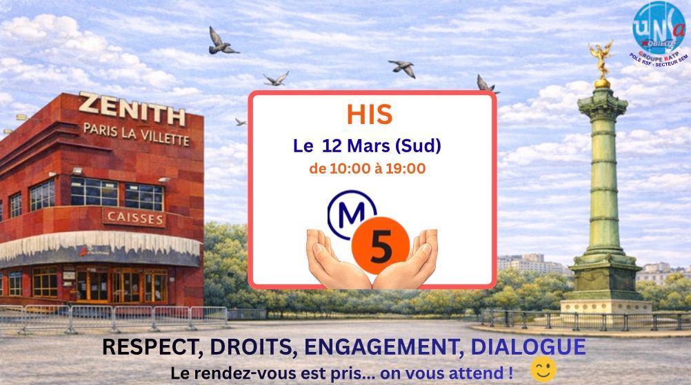 HIS SEM : LIGNE 5 SECTEUR SUD