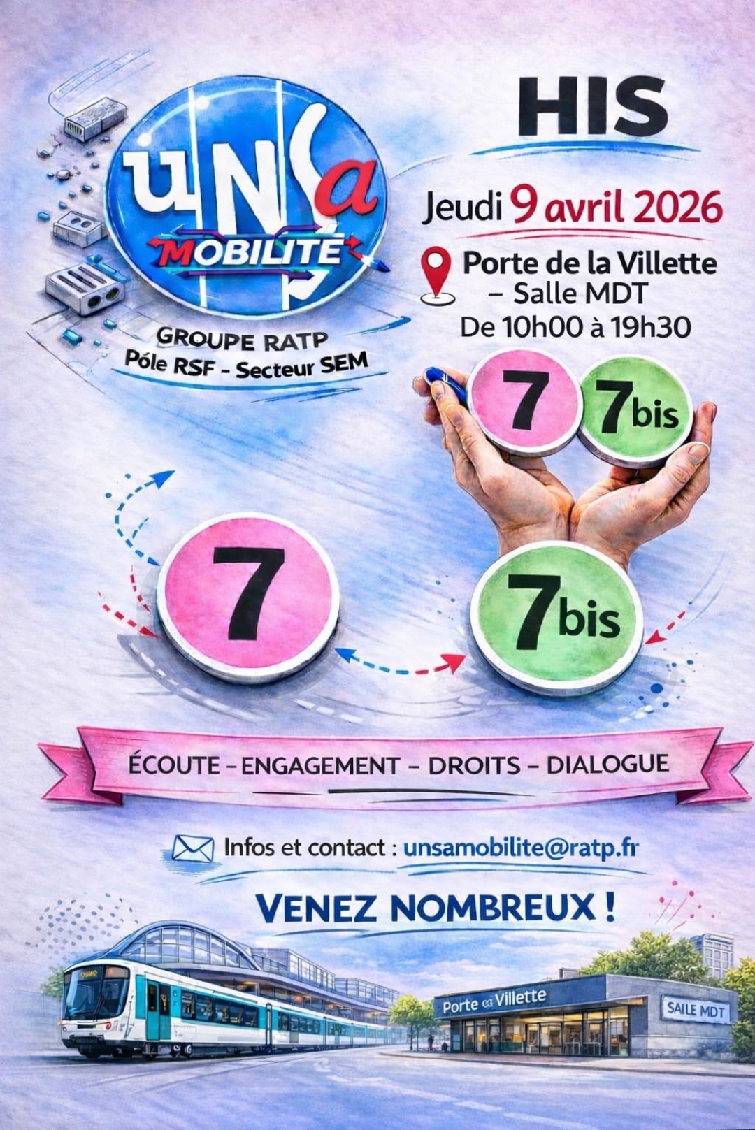 HIS SEM LIGNE 7 : PORTE DE LA VILLETTE 