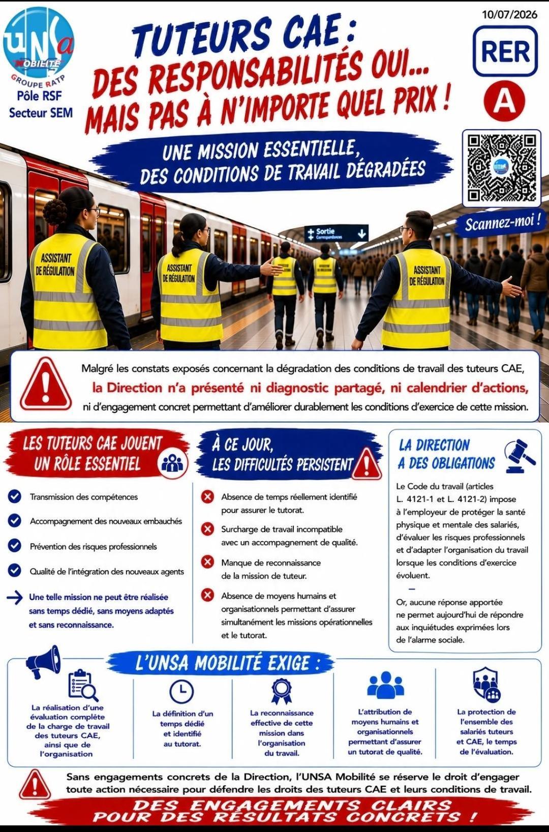 TUTEURS CAE : Des responsabilités oui... Mais à quel prix !