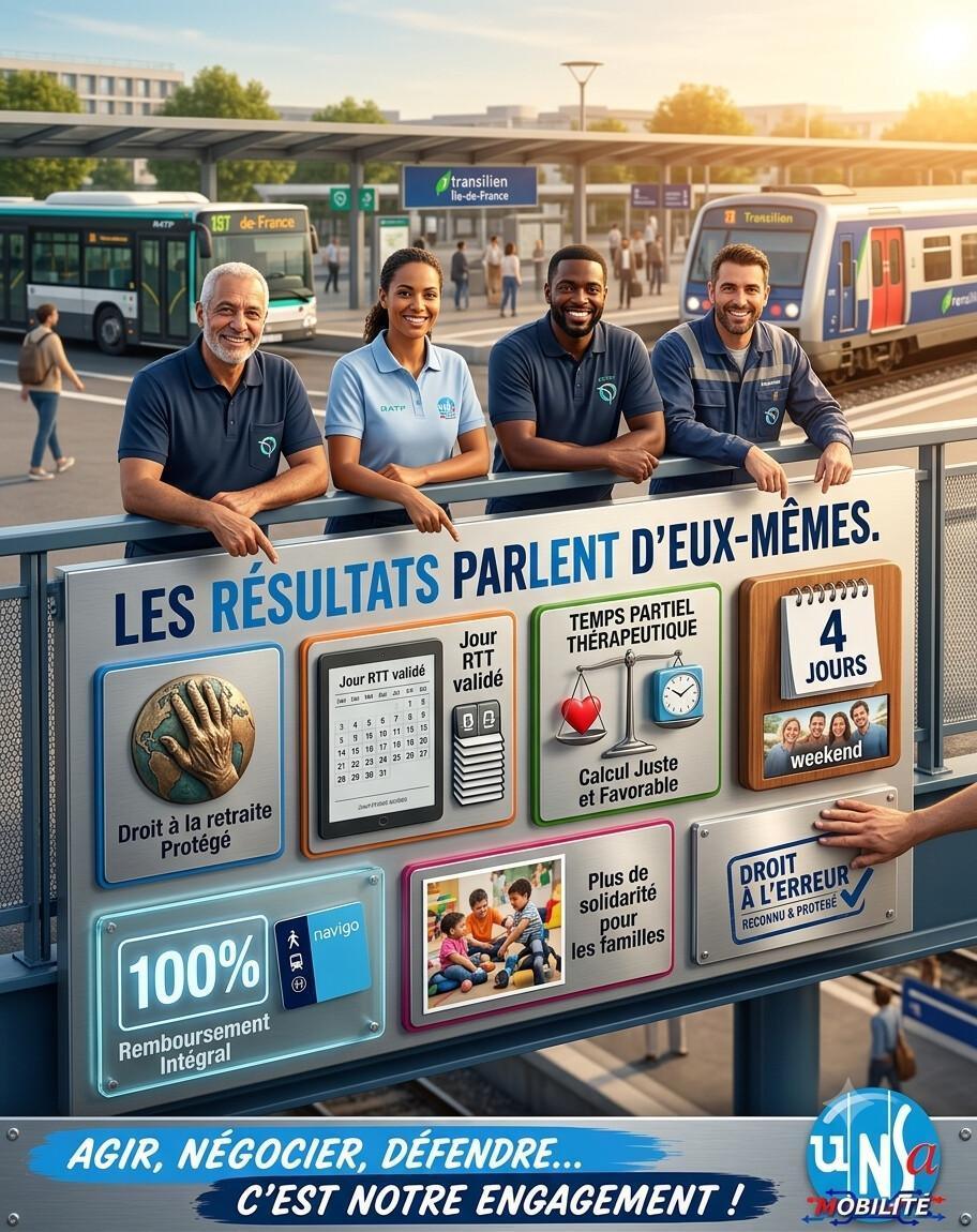 Vos droits, nos victoires : Le bilan UNSA Mobilité