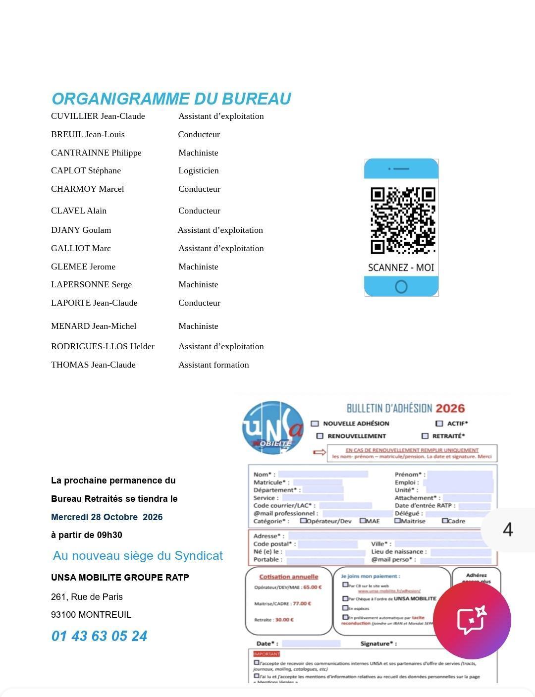 Le journal des retraités du mois de septembre 