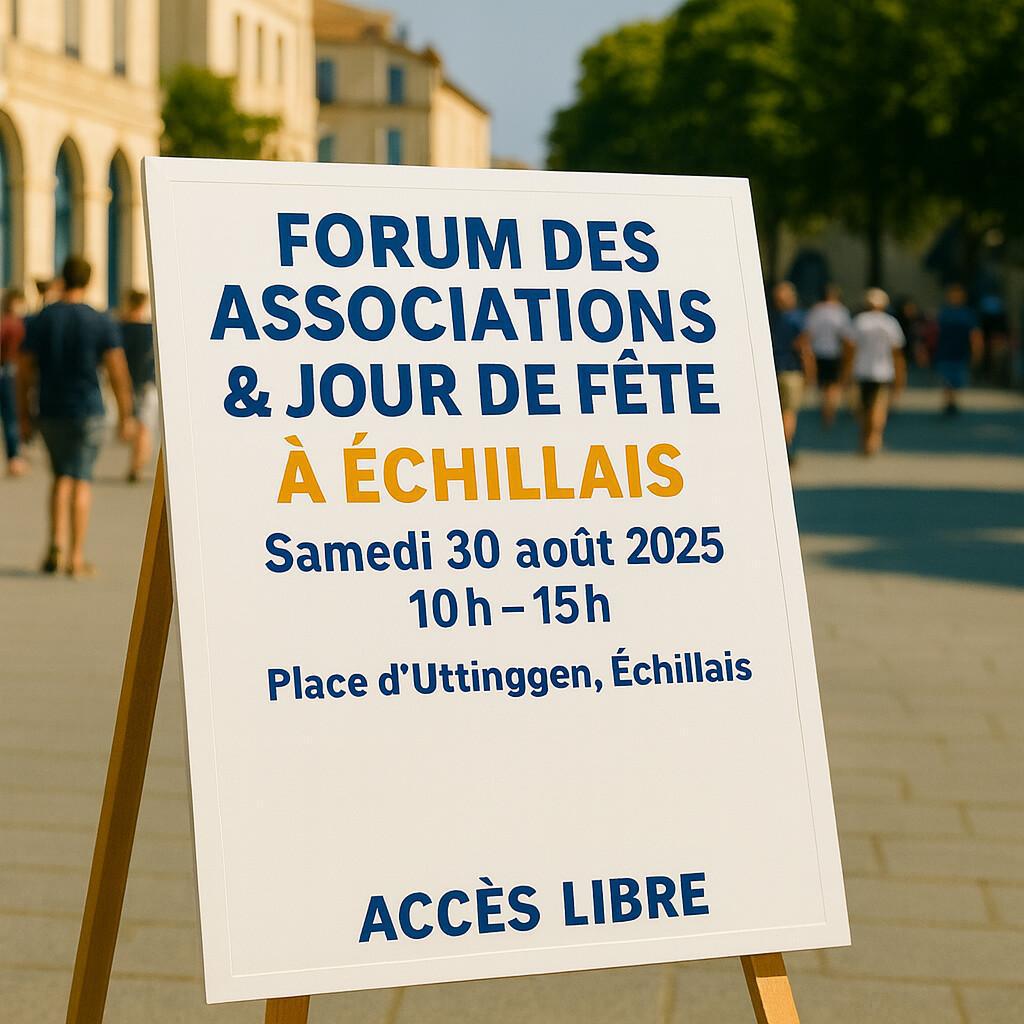 📣 Forum des Associations & Jour de fête à Échillais 🎉 📣 Forum des Associations & Jour de fête à Échillais 🎉