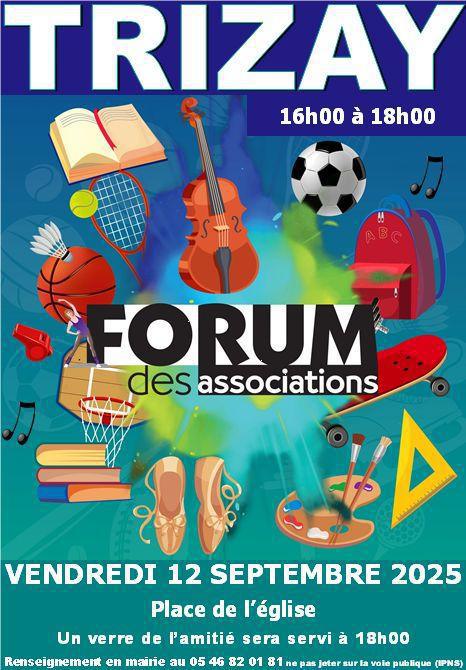 🤝🎉 FORUM DES ASSOCIATIONS – TRIZAY 🎉🤝