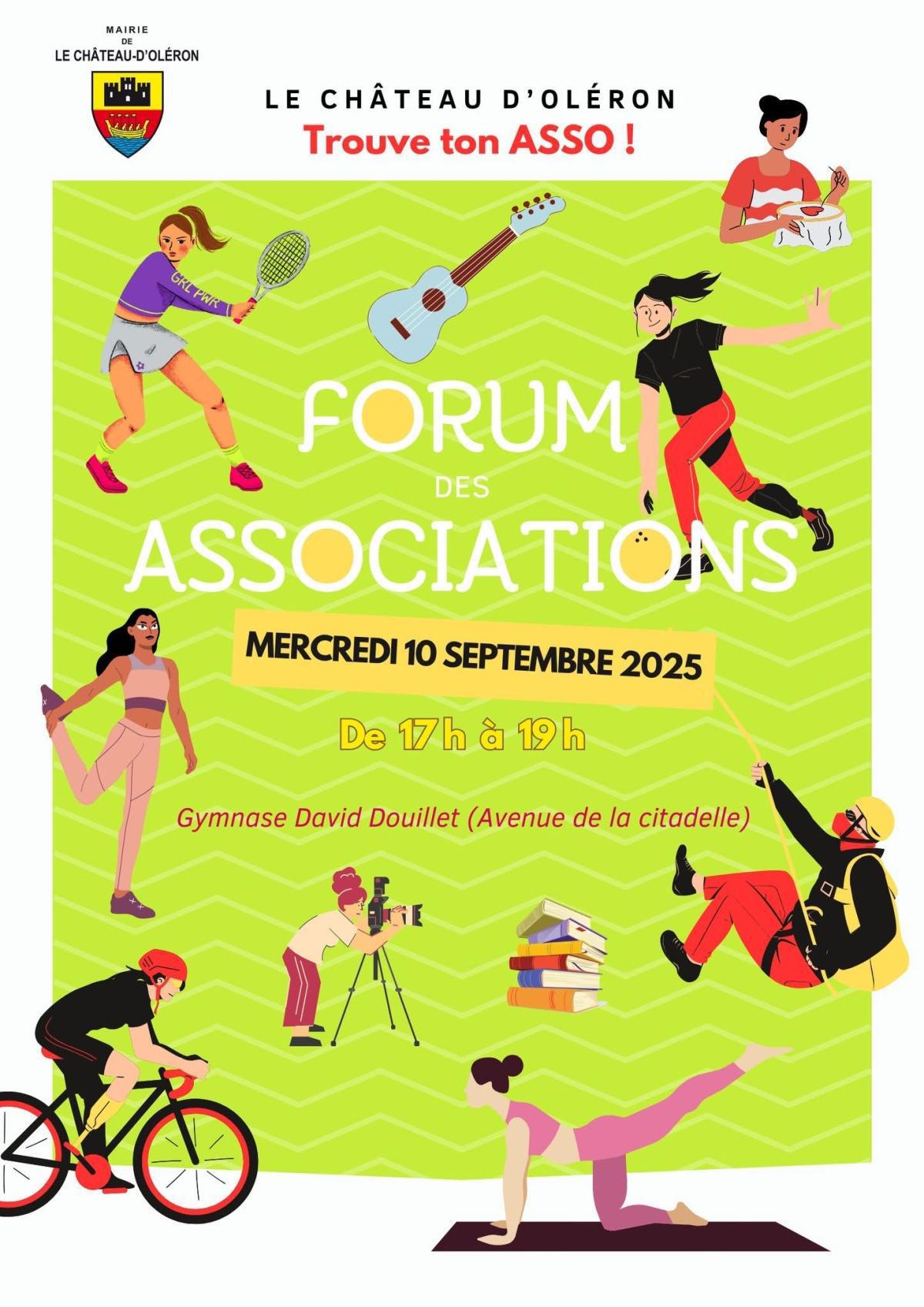 🤝🎉 Forum des associations – Le Château d’Oléron 🎉🤝