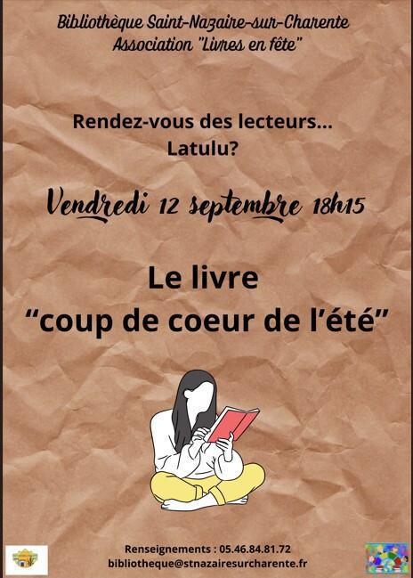 Activités proposées par la Bibliothèque municipale de Saint-Nazaire-sur-Charente Activités proposées par la Bibliothèque municipale de Saint-Nazaire-sur-Charente