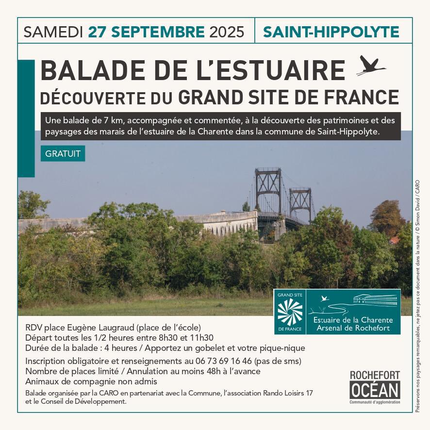 🚶‍♂️🌿 Balade de l’Estuaire X – Saint-Hippolyte 🌿🚶‍♀️