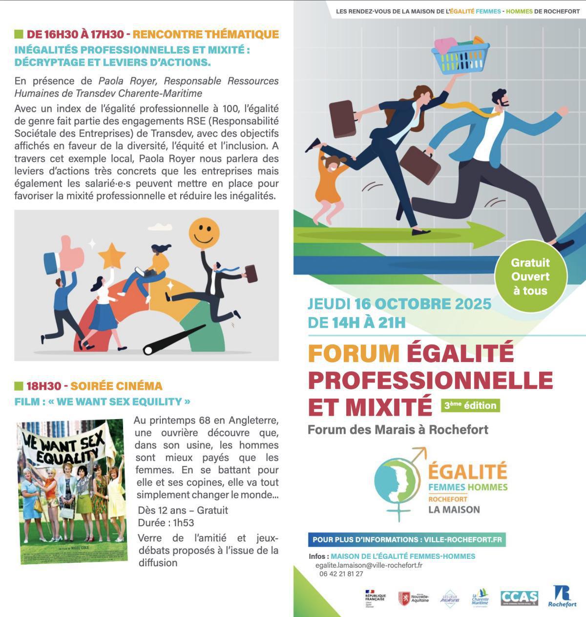 ⚖️ Forum de l’Égalité Professionnelle & Mixité – Rochefort ⚖️
