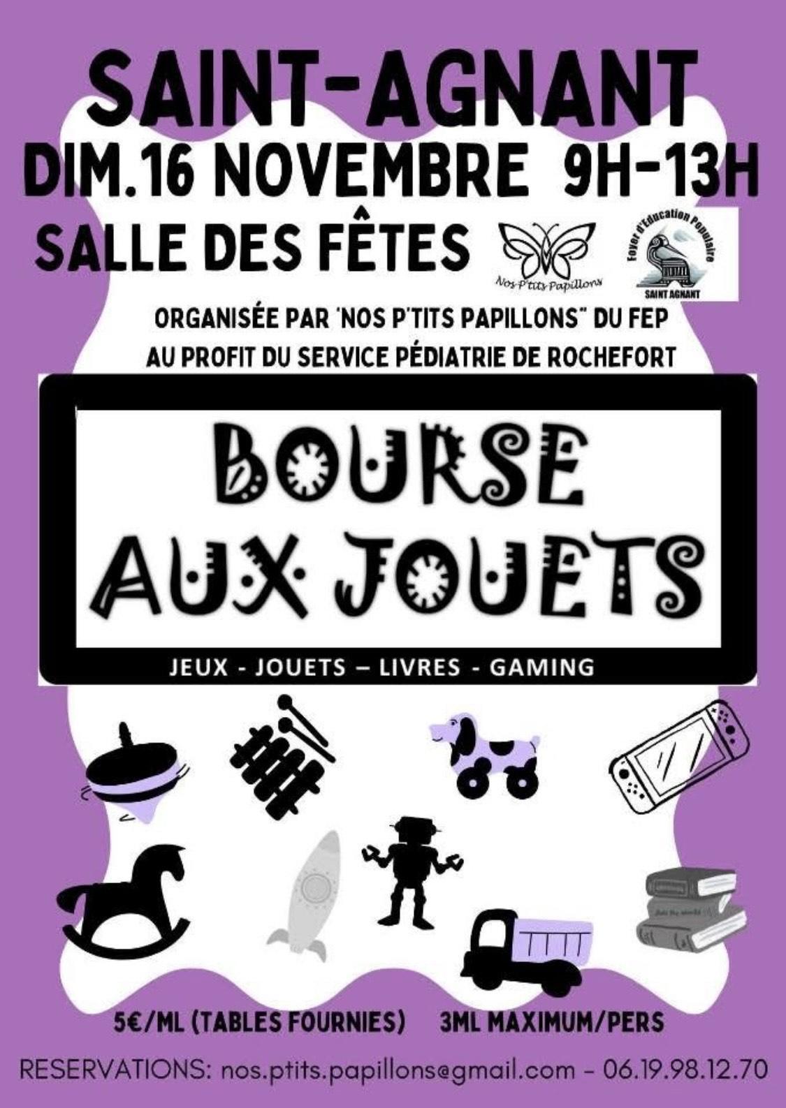 🧸✨ Bourse aux jouets à Saint-Agnant ! ✨🎲