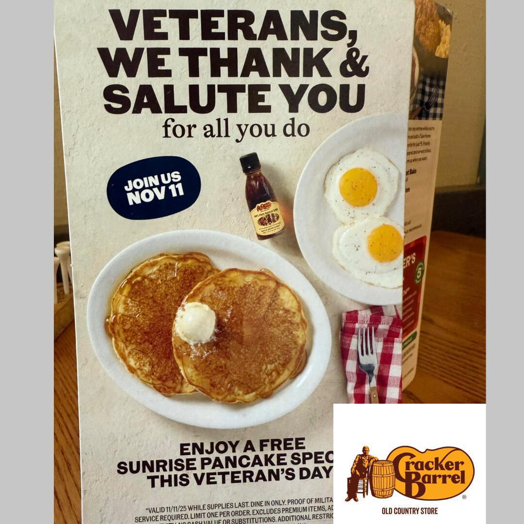 Restaurant Specials Honoring Our Veterans This Week