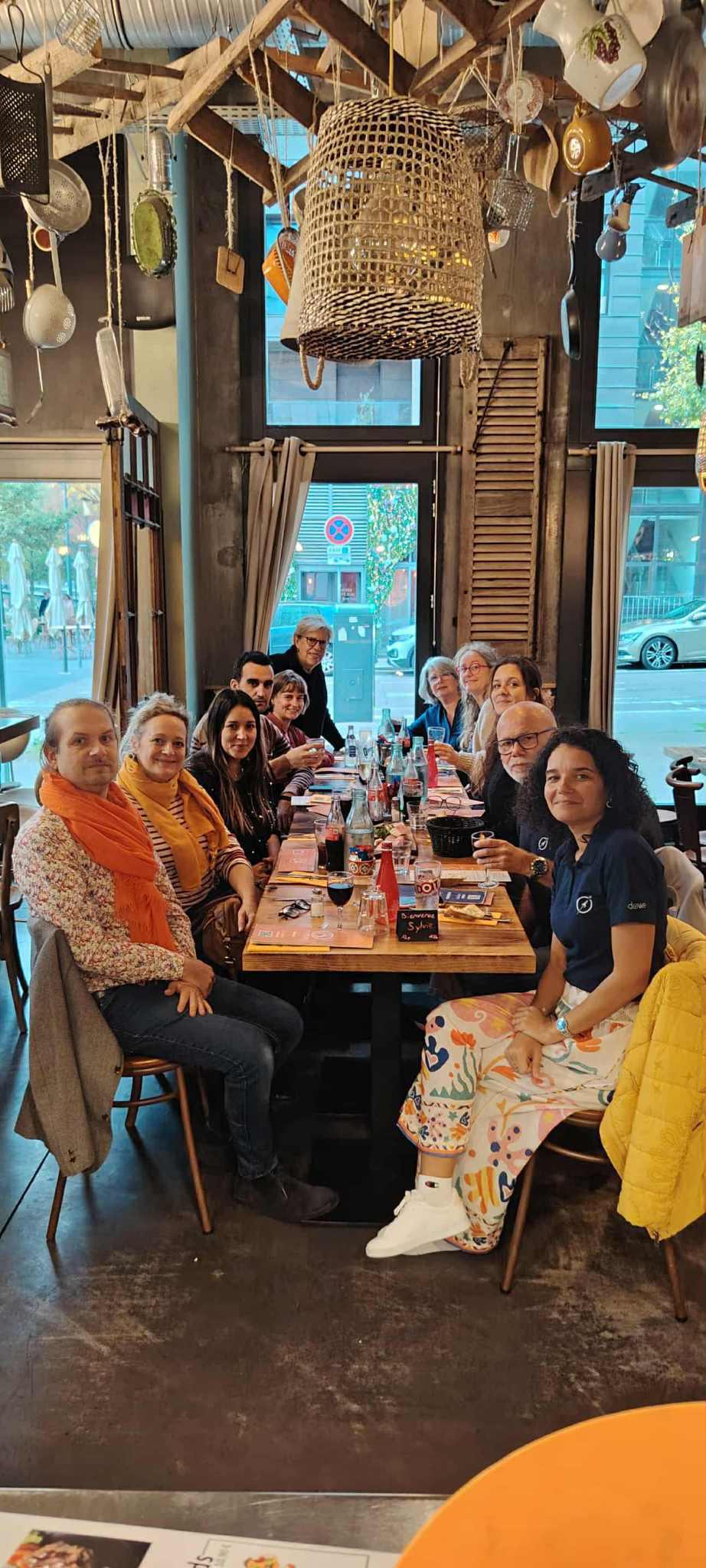 Le plaisir de déjeuner ensemble