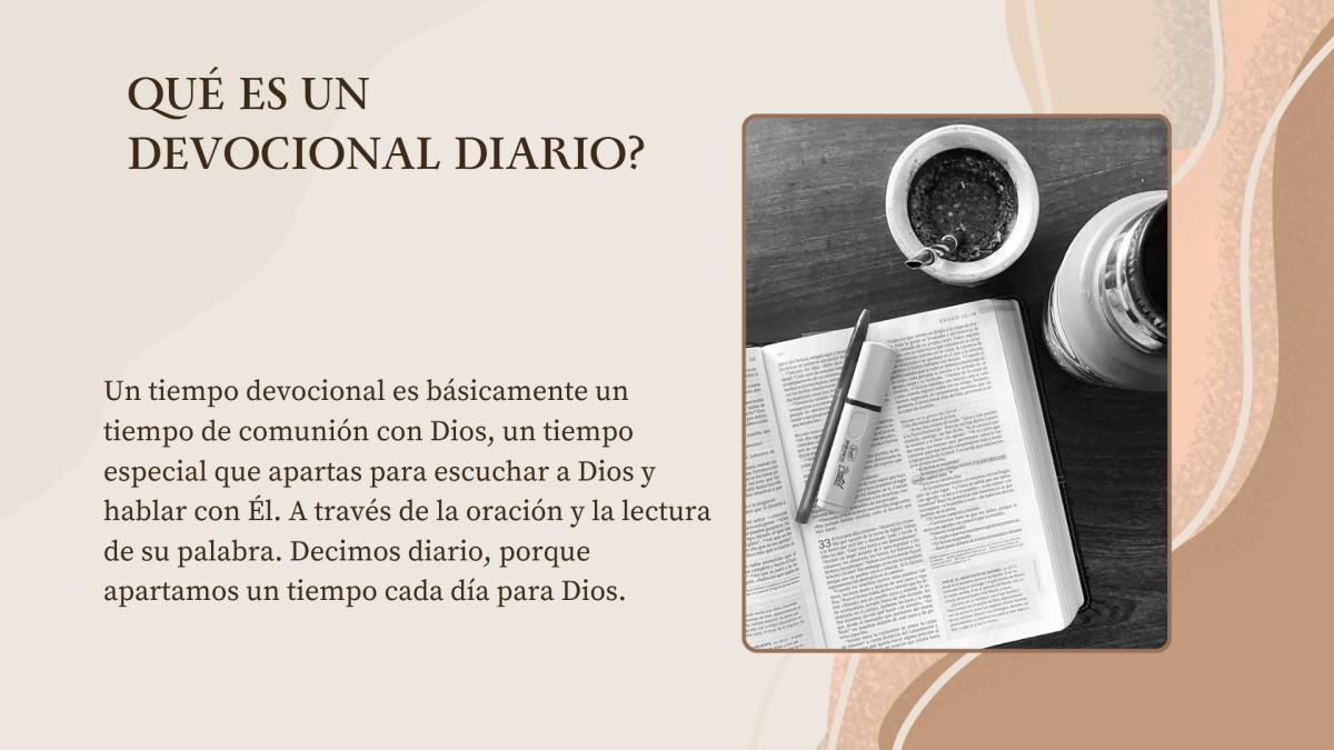 COMO HACER UN DEVOCIONAL DIARIO