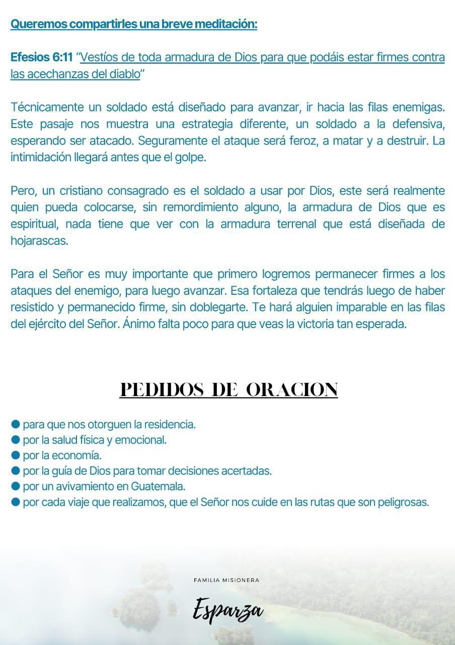 FLIA. ESPARZA - MISIONEROS EN GUATEMALA