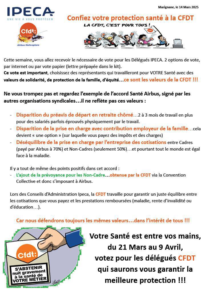 IPECA: Confiez votre protection santé à la CFDT