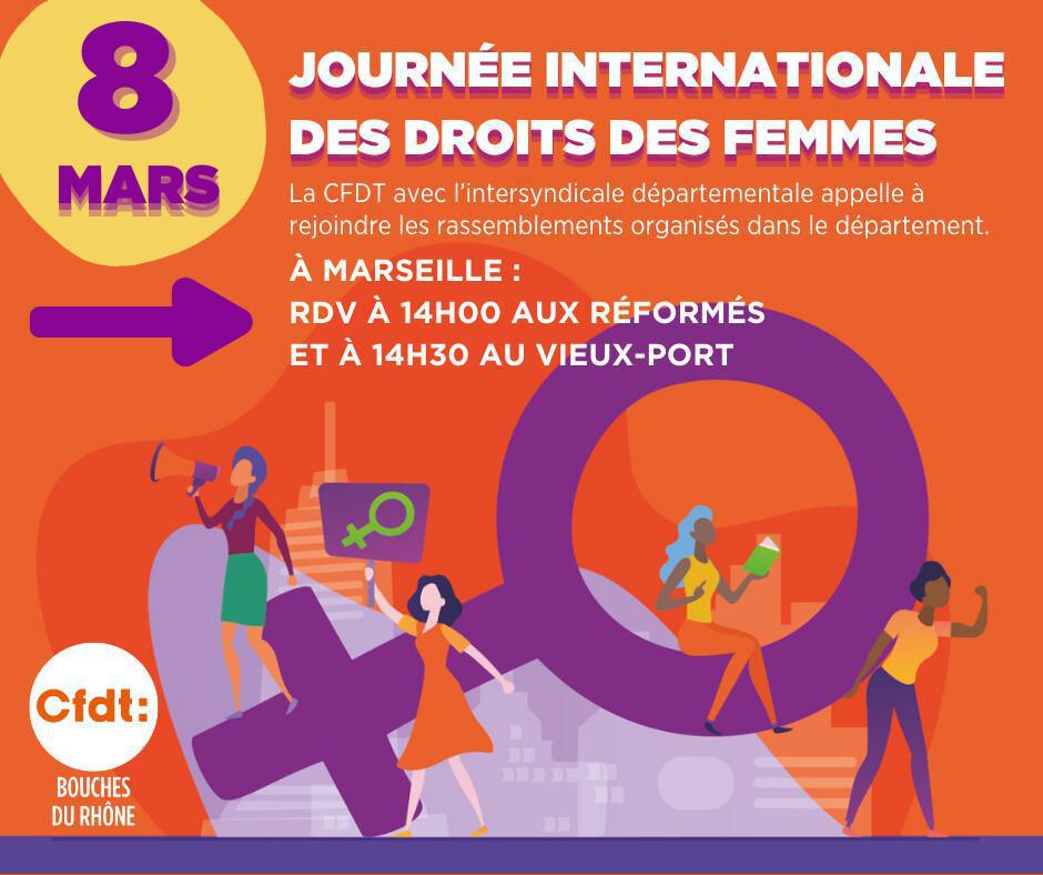 Le 8 mars, journée internationale de lutte pour les droits des femmes