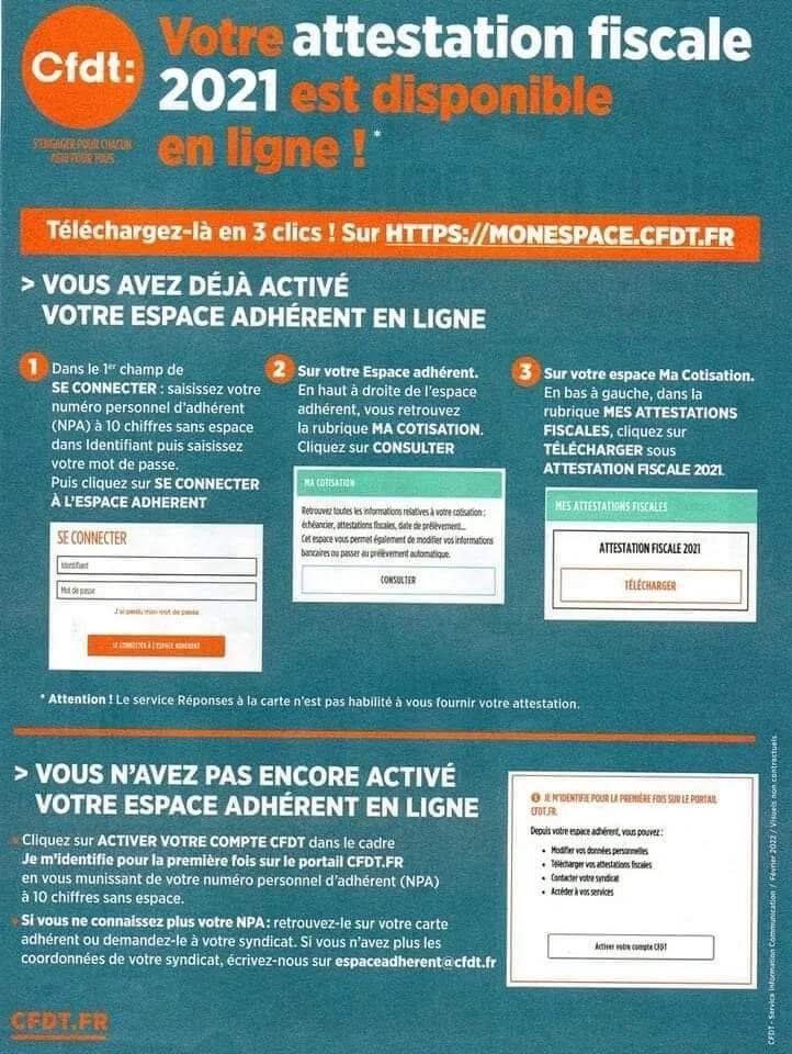 ESPACE ADHÉRENT - RETROUVEZ TOUTES VOS INFORMATIONS EN LIGNE.Imprimer une Attestation Fiscale.......