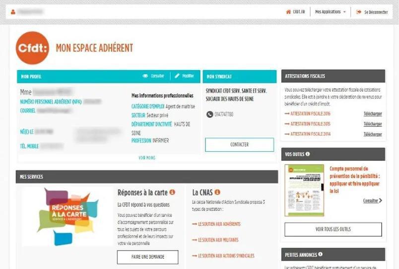 ESPACE ADHÉRENT - RETROUVEZ TOUTES VOS INFORMATIONS EN LIGNE.Imprimer une Attestation Fiscale.......