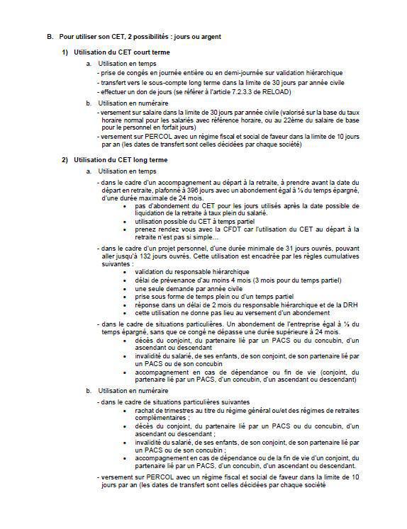 Fiche pratique Compte Epargne Temps