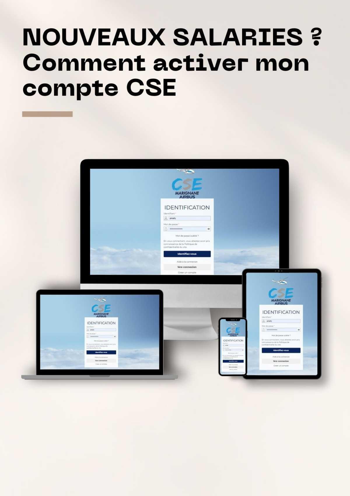NOUVEAUX SALARIES ? Comment activer mon compte CSE