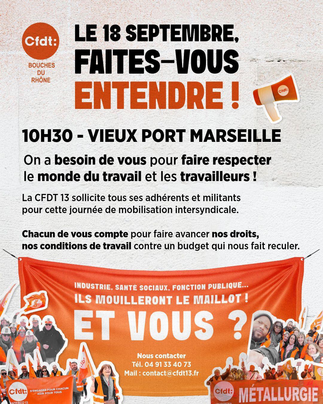 Mobilisation du jeudi 18 septembre 2025 Mobilisation du jeudi 18 septembre 2025