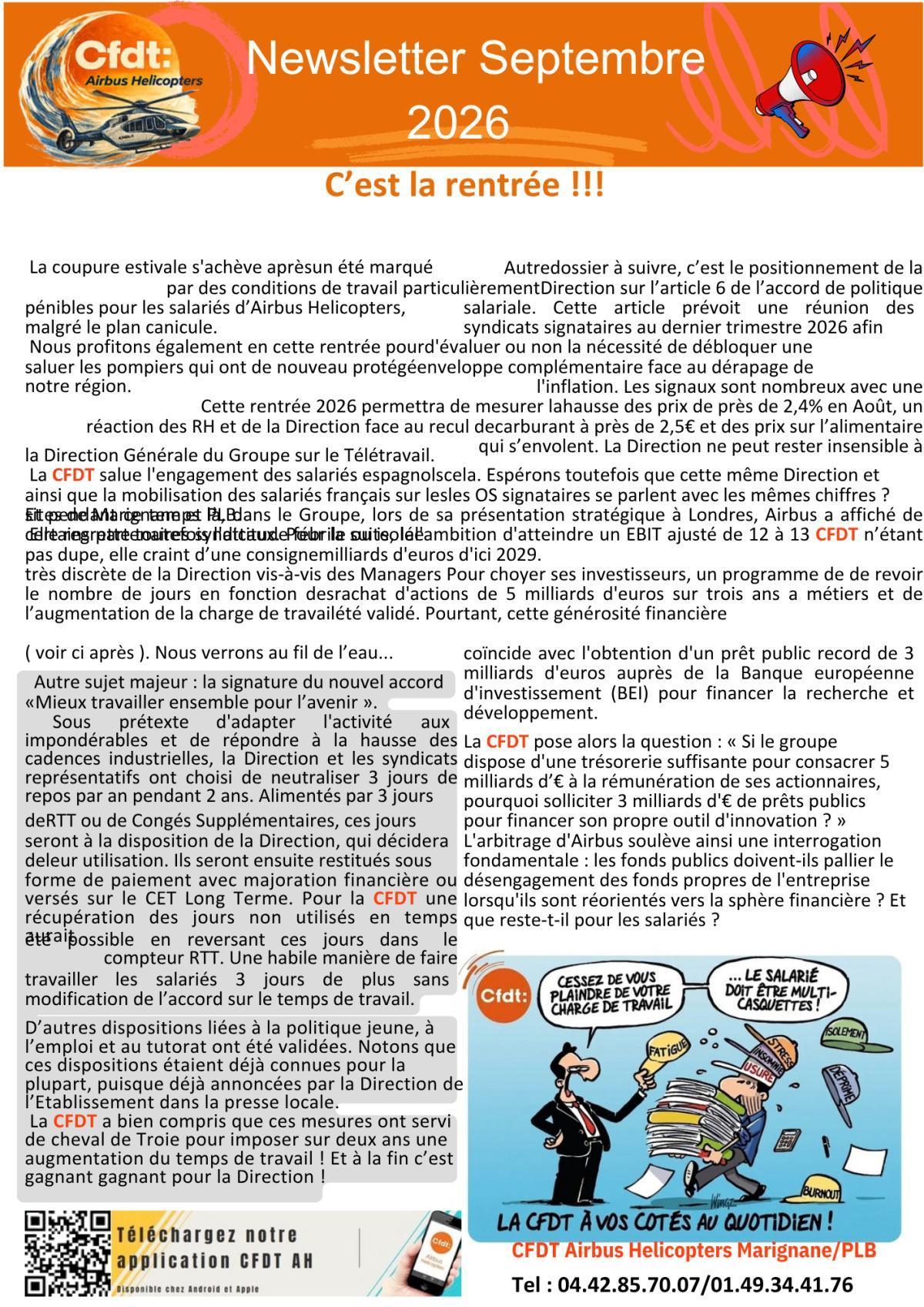 Newsletter Septembre 2026
