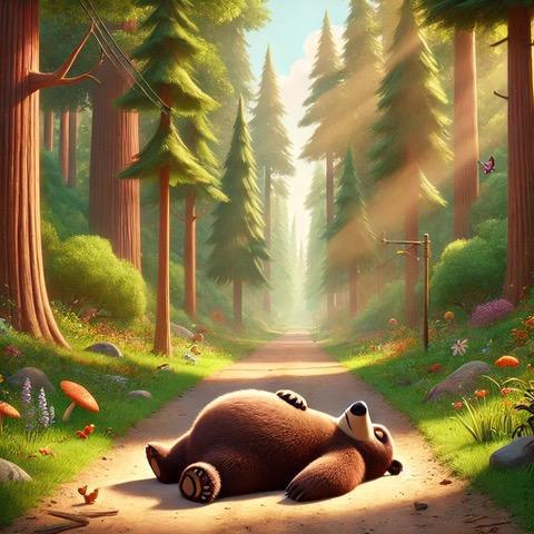 Az álmos medve és a futóverseny Az álmos medve és a futóverseny