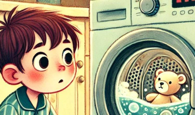 Barni a mosógépben