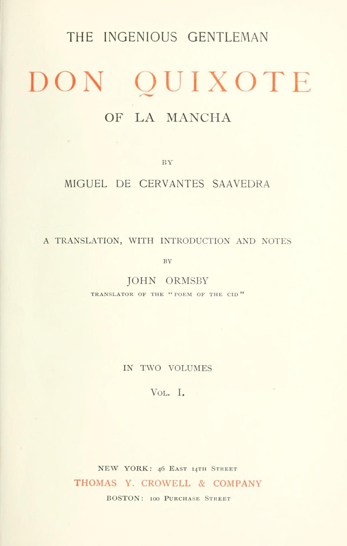 Classic Book — Don Quixote